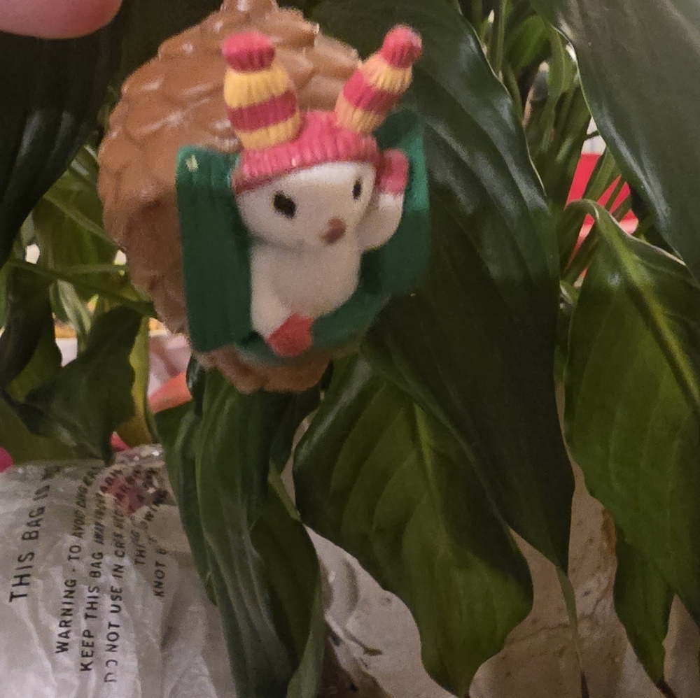 Cute Animal Pinecone Ornament